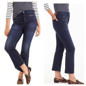 NWT J. Crew Point Sur Zip Pocket Demi Bootcut Jeans